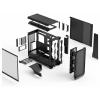 Fractal Design FD-C-MES3X-04 Full Tower PC skříň černá integrované osvětlení, boční okno, prachový filtr