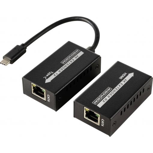 SpeaKa Professional SP-TPCE-500 USB-C® (DP Alt Mode) HDMI extender přes síťový kabel RJ45 60 m