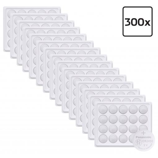 Panasonic knoflíkový článek CR 2450 3 V 300 ks 620 mAh lithiová CR2450