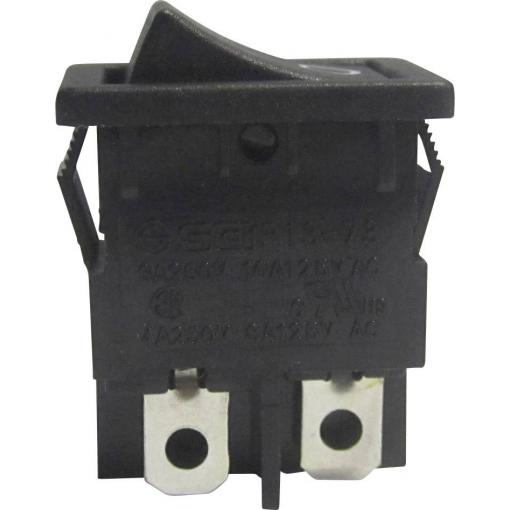 TRU COMPONENTS TC-R13-73A-02 kolébkový spínač 250 V/AC 6 A 2x vyp/zap s aretací 1 ks
