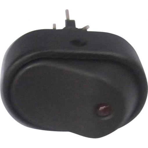 TRU COMPONENTS TC-R13-133L-SQ RED 1587552 kolébkový přepínač do auta, 12 V/DC, 30 A