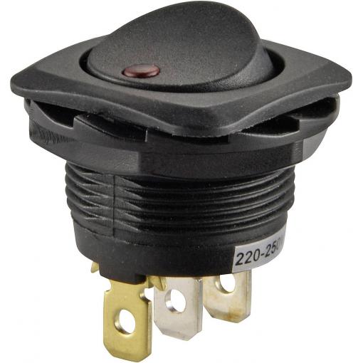 TRU COMPONENTS 1587557 kolébkový spínač TC-R13-135B2-02 250 V/AC 10 A 1x vyp/zap s aretací 1 ks