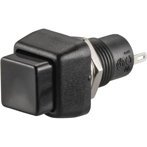 TRU COMPONENTS TC-R13-83A-05BK, 1587719 tlačítko, 10.2 mm, 250 V/AC, 1 A, 1 ks
