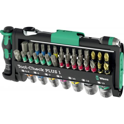 Wera Tool-Check PLUS 1 05049055001 sada bitů, 39dílná, plochý, křížový PH, křížový PZ, inbus, TORX, TORX BO, 1/4 (6,3 mm)