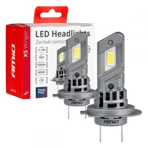 LED žárovka H7 H18 Winger X5 série, 40 W, 6000 K, CANBUS