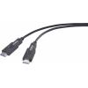 SpeaKa Professional optické vlákno / HDMI kabel Zástrčka HDMI-A, Zástrčka HDMI Micro-D, Zástrčka HDMI-A, Zástrčka HDMI Micro-D 20.00 m černá SP-13597808 8K UHD