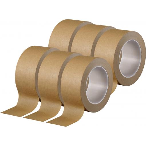 TOOLCRAFT TO-10194390 balicí lepicí páska hnědá (d x š) 50 m x 50 mm 6 ks