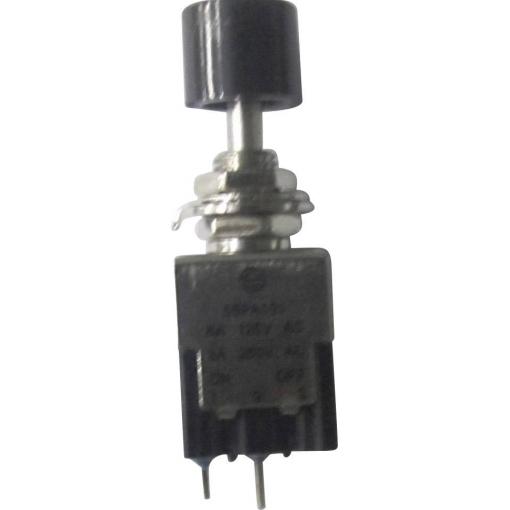TRU COMPONENTS TC-PA101A1BK, 1587790 tlačítkový spínač, 6.2 mm, 250 V/AC, 3 A, 1 ks