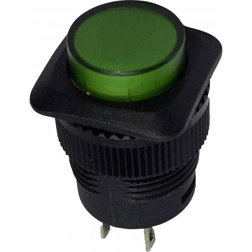 TRU COMPONENTS TC-R13-508A-05GN, 1587810 tlačítko, 16 mm, 250 V/AC, 1.5 A, 1 ks