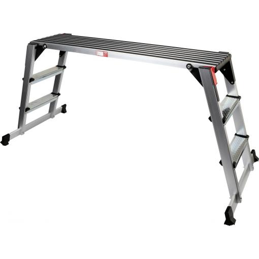 KS Tools 800.0985 hliník sklápěcí schůdky stříbrná, černá