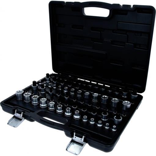 KS Tools 911.0077 sada nástrčných klíčů, palcový , 1/4 , 3/8 , 1/2 , 911.0077