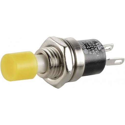 TRU COMPONENTS TC-R13-24A1-05 YE, 1587870 tlačítko, 7.2 mm, 250 V/AC, 1.5 A, 1 ks