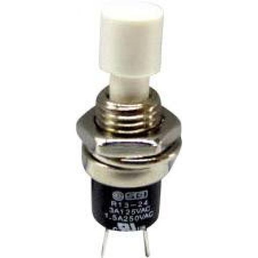 TRU COMPONENTS TC-R13-24A1-05-WT, 1587873 tlačítko, 7.2 mm, 250 V/AC, 1.5 A, 1 ks