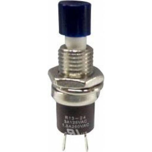 TRU COMPONENTS TC-R13-24B1-05 BL tlačítko 250 V/AC 1.5 A 1x zap/(vyp) bez aretace modrá 1 ks