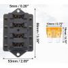 Distribuční blok pojistkový h_k735e, 4× pojistka 19×12 mm