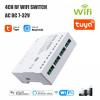 4CH WiFi Tuya Smart Switch, AC/DC 7-32V, relé modul podpory dálkového ovládání |TUYA-4CH-H