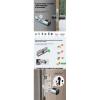 Chytrá dveřní vložka/zámek s RFID, PIN a TUYA | Zoneway S1K stříbrná