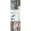 Chytrá dveřní vložka/zámek s RFID, PIN a TUYA | Zoneway S1K stříbrná