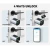 Chytrá dveřní vložka/zámek s RFID, PIN a TUYA | Zoneway S1K stříbrná