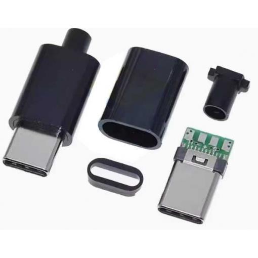 USB-C konektor na kabel s krytkou