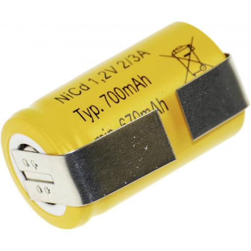 Mexcel speciální akumulátor 2/3 A Ni-Cd 1.2 V 700 mAh 1 ks