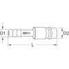 KS Tools 999.9093 kolík spojky pro stlačený vzduch 3/8 (10 mm) 1 ks
