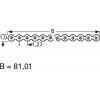 Rautronic 94471 plochý kabel Rastr (rozteč): 1.27 mm 64 x 0.14 mm² modrá metrové zboží