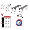 KS Tools 800.0975 hliník sklápěcí schůdky stříbrná, černá