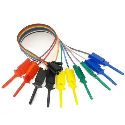 Vodiče s piny a klipsy multicolor, 20 cm, 10 ks
