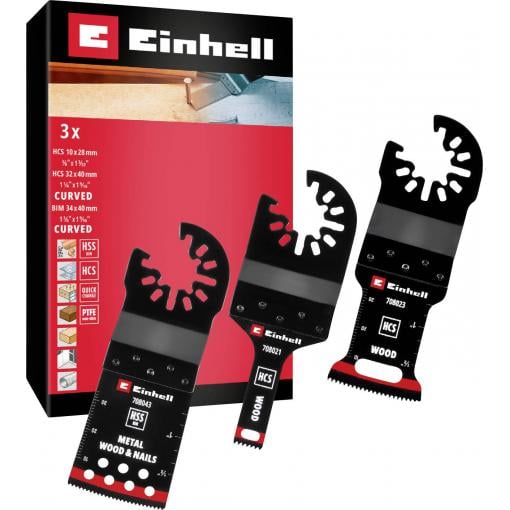 Einhell 708103 Multit.-Set Holz/Metal 3tlg SB HCS , Bimetal sada multifunkčního nářadí 1 ks