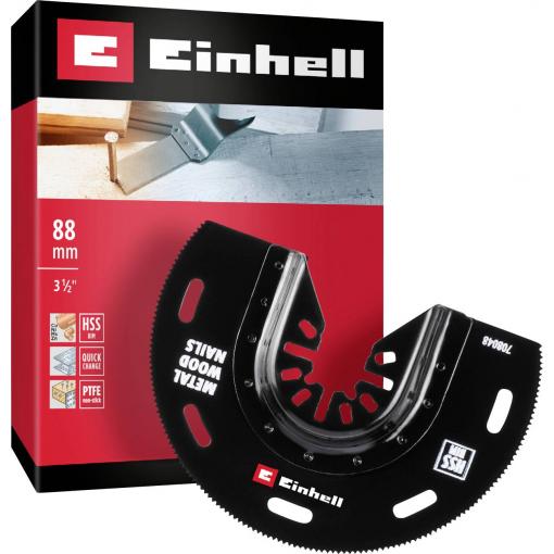 Einhell 708048 halbrund BIM, 88mm Bimetal ponorný pilový list 88 mm 1 ks