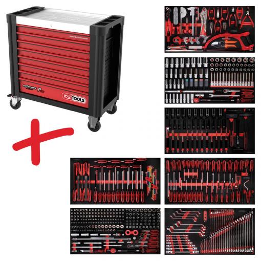 KS Tools 8257510 dílenský vozík Barva: černá, červená