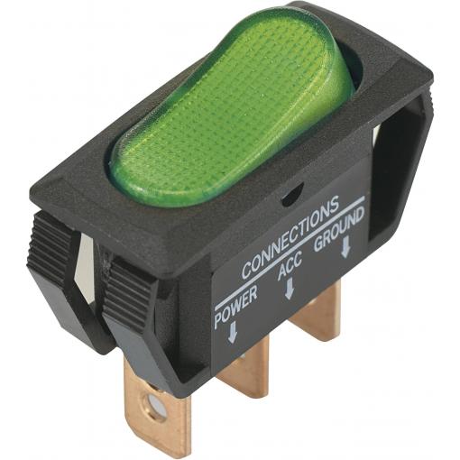 TRU COMPONENTS kolébkový spínač TC-R13-242B2 12 V/DC 25 A 1x vyp/zap s aretací 1 ks
