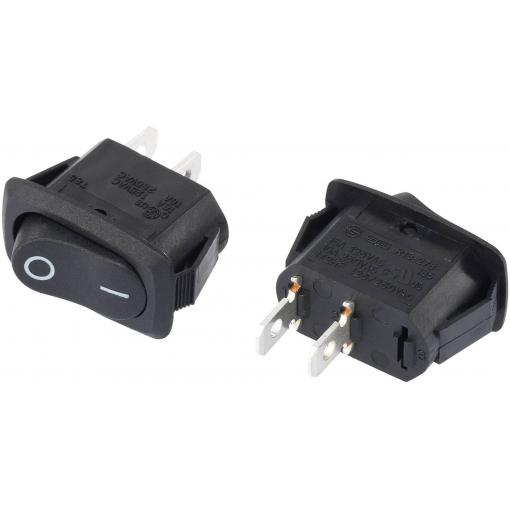 TRU COMPONENTS 1588083 kolébkový spínač TC-R13-278A-02 250 V/AC 10 A 2x vyp/zap s aretací 1 ks