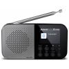 Sharp DR-P520 (GY) DR-P520 outdoorové rádio, FM, DAB, Bluetooth, s USB nabíječkou, na dotek výrazná tlačítka, černá