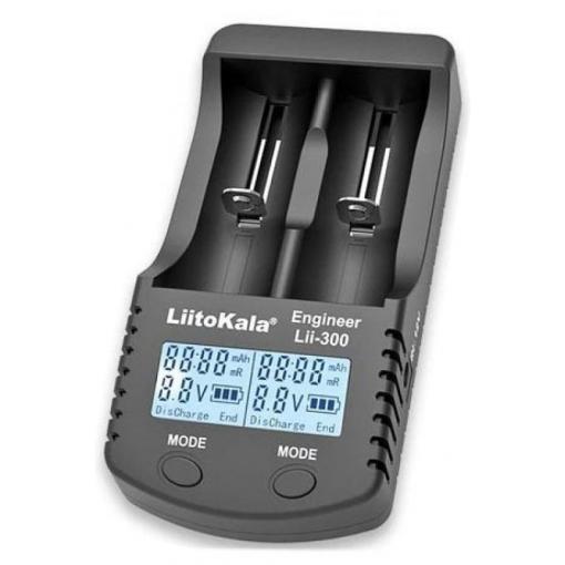 Nabíječka LiitoKala Lii-300, dvouslotová, Li-Ion/Li-Pol/Ni-MH/Ni-Cd