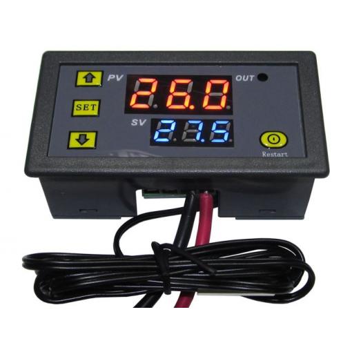 Digitální termostat W3230, -55 až 120 °C, napájení 5 V DC