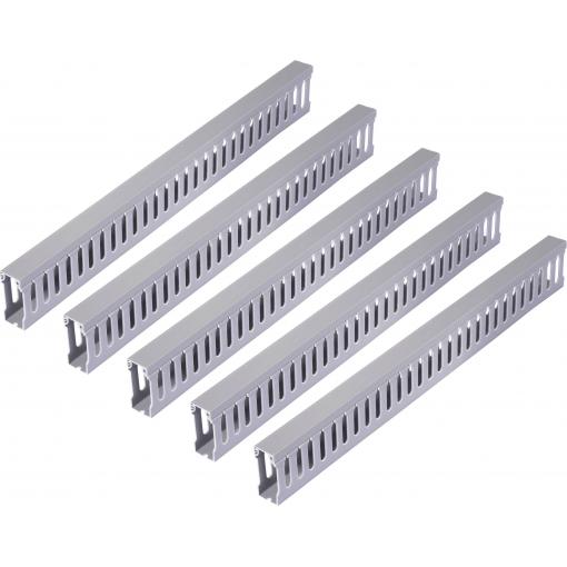 Sygonix SY-6801166 vodicí lišta (d x š x v) 2000 x 25 x 60 mm 5 ks šedá