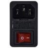 TRU COMPONENTS TC-13599520 IEC zástrčka C13/C14 zástrčka, vestavná rovná Počet kontaktů: 3 10 A černá 1 ks