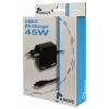 Inter-Tech PD-2045 USB nabíječka, USB Power Delivery (USB-PD) , 45 W, Power Delivery 3.0, černá