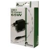 Inter-Tech PD-2065 USB nabíječka, USB Power Delivery (USB-PD) , Rychlonabíječka, USB-C® zástrčka, 65 W, Power Delivery 3.0, černá