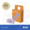 club3D CAC-3025 USB nabíječka, USB Power Delivery (USB-PD) , USB-C® zástrčka, 30 W, Power Delivery 3.0, fialová