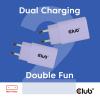 club3D CAC-3025 USB nabíječka, USB Power Delivery (USB-PD) , USB-C® zástrčka, 30 W, Power Delivery 3.0, fialová