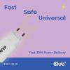 club3D CAC-3020 USB nabíječka, USB Power Delivery (USB-PD) , USB-C® zástrčka, 30 W, Power Delivery 3.0, bílá