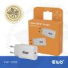 club3D CAC-3020 USB nabíječka, USB Power Delivery (USB-PD) , USB-C® zástrčka, 30 W, Power Delivery 3.0, bílá