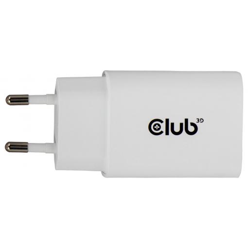 club3D CAC-3020 USB nabíječka, USB Power Delivery (USB-PD) , USB-C® zástrčka, 30 W, Power Delivery 3.0, bílá