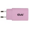 club3D CAC-3021 USB nabíječka, USB-C® zástrčka, 30 W, Power Delivery 3.0, růžová