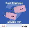 club3D CAC-3021 USB nabíječka, USB-C® zástrčka, 30 W, Power Delivery 3.0, růžová