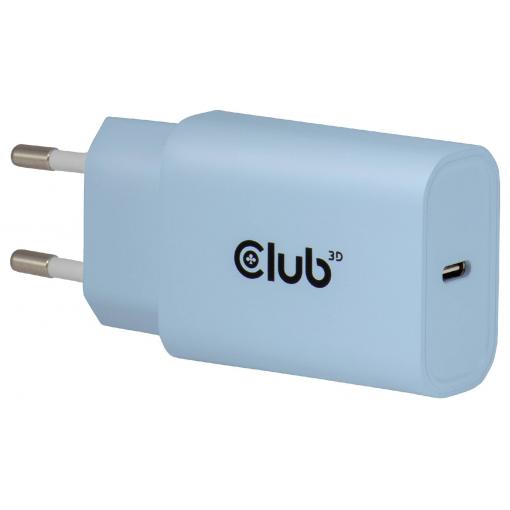 club3D CAC-3022 USB nabíječka, USB Power Delivery (USB-PD) , USB-C® zástrčka, 30 W, Power Delivery 3.0, modrá