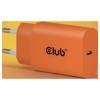 club3D CAC-3023 USB nabíječka, USB-C® zástrčka, 30 W, Power Delivery 3.0, oranžová